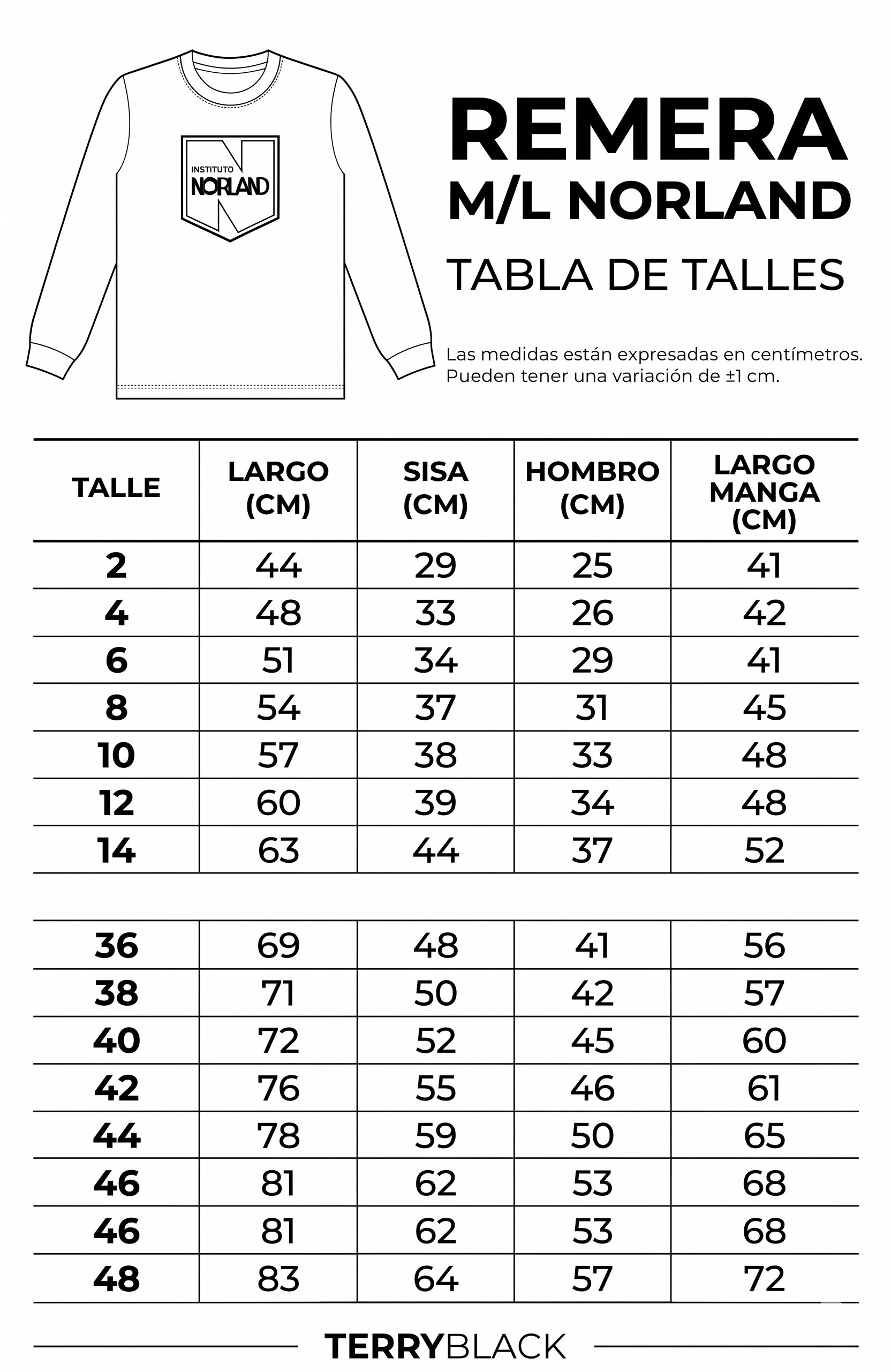 remera manga larga norland